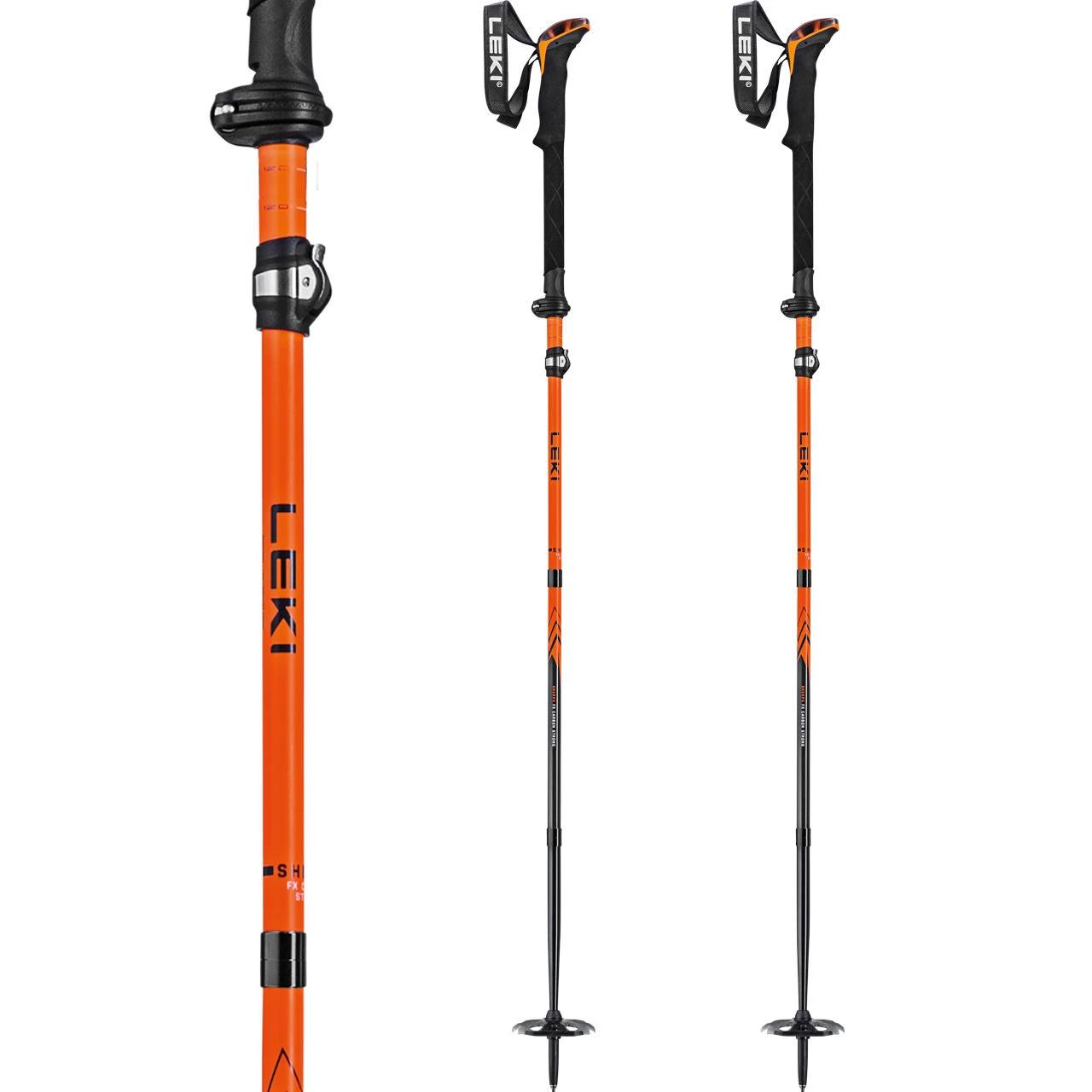 Leki Sherpa FX Carbon Strong Orange/denimblue 3 Leki Sherpa FX Carbon Strong Orange/denimblue